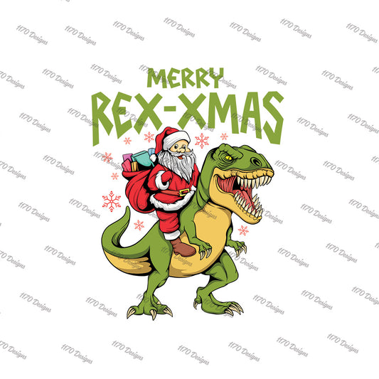 Merry Rex-XMas Full Color Transfer